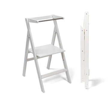 Opvouwbare & verstelbare leertoren Step'n'Fold - Wit - Ette Tete